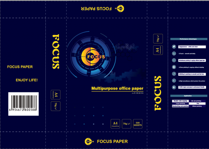 Dimensione dell'OEM A4 della carta copiativa della foto della pasta di cellulosa di 100% & dimensione 70gsm/75gsm/80gsm della lettera 0