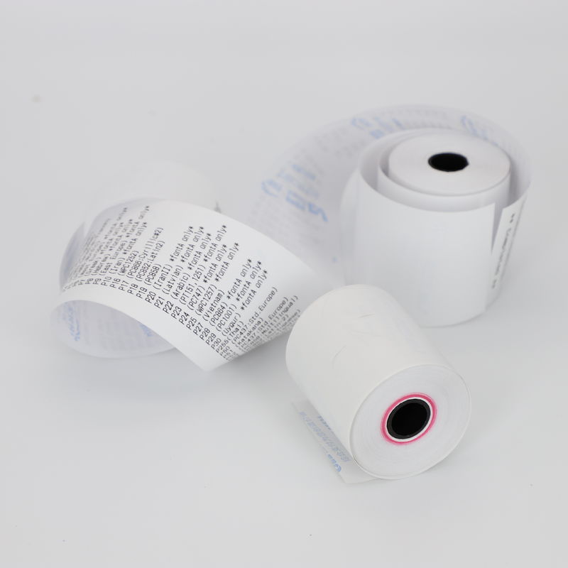 FSC Virgin Wood Pulp 45-80gsm Thermal Paper Jumbo Roll For ATM / POS Roll