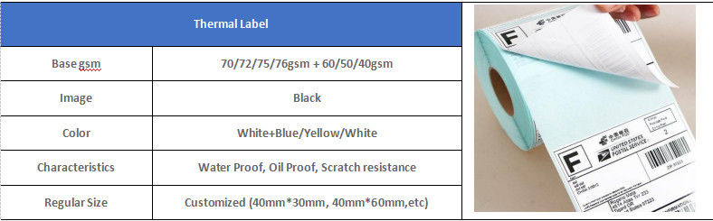 Smoothness ≥303s Glassine Paper Thermal Label Paper Roll For Thermo Label/ Direct Self-adhesive Label Made