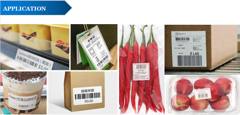 65gsm/70gsm White/Yellow/Blue Grease/Water Proof Logistics Glassine Paper Thermal Label Paper Roll Direct Self Adhesive